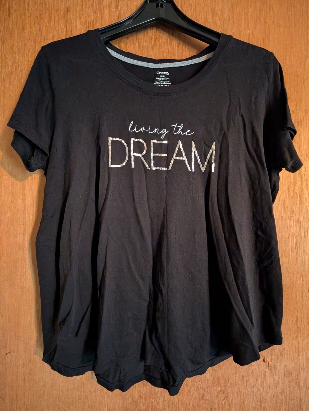 Living the Dream Women’s Black Graphic Tee